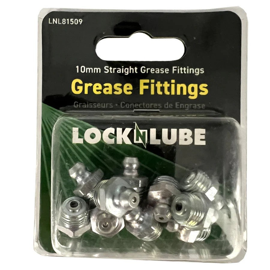 Lock N Lube 10mm Straight Grease Fittings