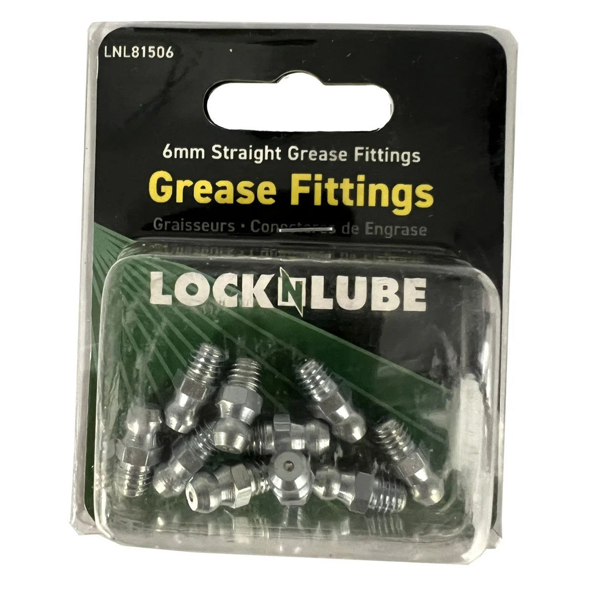 Lock N Lube 6mm Straight Grease Fitting