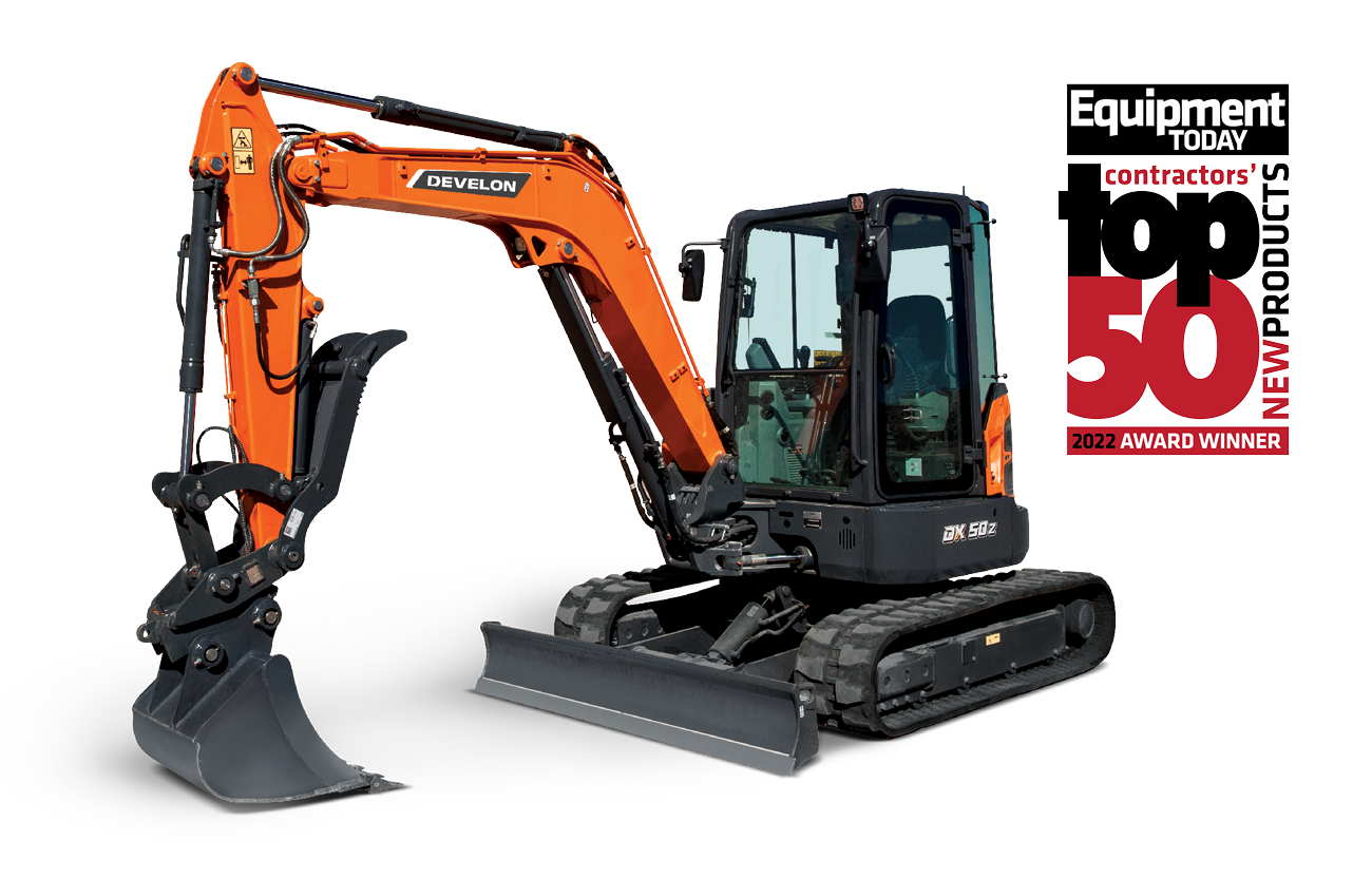 DEVELON DX50Z-7 Mini Excavator – Monticello Equipment Rental Inc.